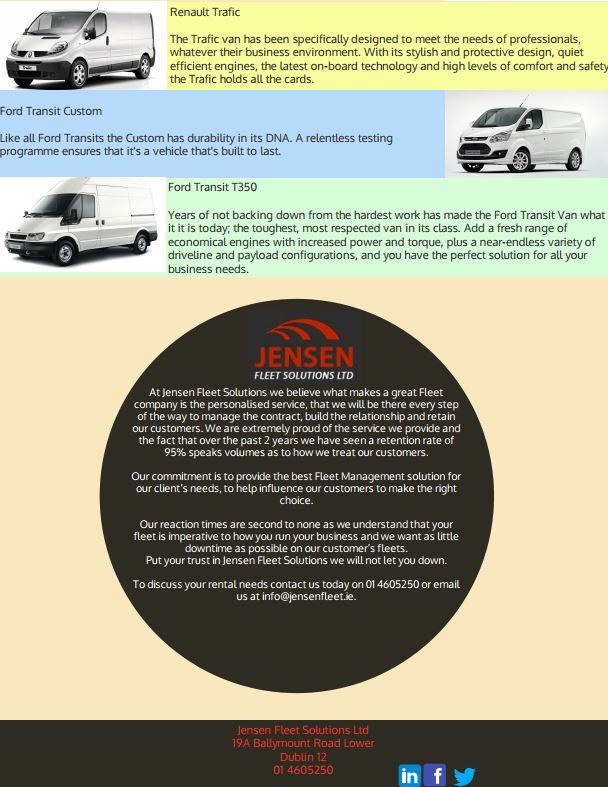 Introduction our rental fleet pt3
