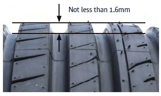 Tread depth